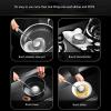 304 Stainless Steel Scrubber with Long Handle - Non-Scratch & Hollow Core Design (Dishwasher-Safe, Heavy-Duty for Pots/Pans) (B) view 3