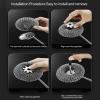 304 Stainless Steel Scrubber with Long Handle - Non-Scratch & Hollow Core Design (Dishwasher-Safe, Heavy-Duty for Pots/Pans) (B) view 4