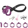 5 Different Sizes of Men's Honeycomb Breathable cage with an Elasticated belt-UKRB43 (Purple, D4) view 1