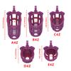 5 Different Sizes of Men's Honeycomb Breathable cage with an Elasticated belt-UKRB43 (Purple, D4) view 3