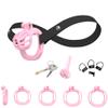5 Different Sizes of Men's Honeycomb Breathable cage with an Elasticated belt-UKRB43 (Pink, D4) view 1