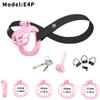 5 Different Sizes of Men's Honeycomb Breathable cage with an Elasticated belt-UKRB43 (Pink, D4) view 2