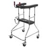 tinysiry Upright Walkers for Seniors, Stand Up Bariatric Walker with Armrest Pad, Adjustable Rolling Mobility Aid, 4-Wheel Support Frame 220lbs Capacity, Standing Walker for Disabled Rehabilitation B view 1