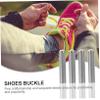 VALICLUD 20pcs Metal Shoelace Tips Aglets Silver Finish Diy Shoelace Accessories Replacement Caps for Standard Shoe Laces Suitable for Sneakers and Casual Shoes view 3