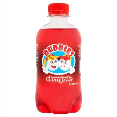 Buddies Cherryade - 12 x 330ml Bottles - Fun Fizzy Fruit Drink