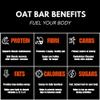 Getbuzzing Nut Free Oat Flapjack Bars with Nutrition Benefits Gluten Free Healthy Endurance Snack with Natural Ingredients, High Fibre & School Safe 20 x 62g Mixed Pack Multipack - Cycling, Gym view 4