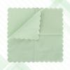 100 PCS RAINFLOW Cocktail Napkins - 2-Ply Sage Green Scalloped Napkins Disposable Decorative Bulk for Dinner Wedding Birthday Party Baby Shower Dessert Easter Folded 5 X 5 Inches view 3