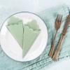 100 PCS RAINFLOW Cocktail Napkins - 2-Ply Sage Green Scalloped Napkins Disposable Decorative Bulk for Dinner Wedding Birthday Party Baby Shower Dessert Easter Folded 5 X 5 Inches view 4