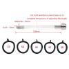 ABS Mesh Chastity Cage for Men, Adjustable Chastity Device Set with 5 Rings and 1 Chastity Belt and 1 Tube -A57UK (Black) view 3
