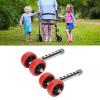 1 Pair Walker Wheels Replacement Kit, Heavy Duty Universal Stainless Steel 6 Levels Height Adjustable Walker Wheels view 4