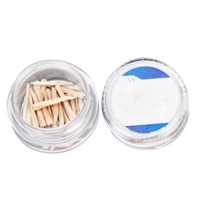 25/50 Pcs Dentals Wood Wedges for Dentals Restoration Dentals Wedges Gaps Wedges Teeth Interproximal Wedges