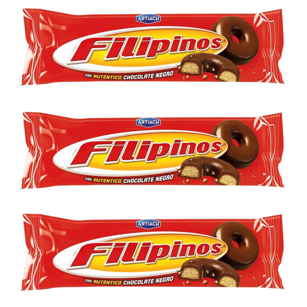3x 128g Filipinos Dark Chocolate Tea Biscuits, from Artiach Spanish Cookies from Spain
