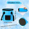 12L Collapsible Bucket Plumbers Plumbing Tools Bag, Flexi Plumb Tub Handy Folding Bucket Water Container Foldable Buckets with Handles for Camping Shower Washing Up Bowl Garden Bin Trug view 2