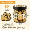 60Pcs Potato Positive Jar, Funny Pickle Gifts, Pickle Valentines Cards, Positive Gifts for Women, Emotional Support Nuggets, Daily Affirmation(Positive Potato) view 2