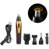 4 in 1 Facial Electric Trimmer, Nose Ear Temple Hair Trimmer Rechargeable Beard Eyebrow Clipper Kit view 4