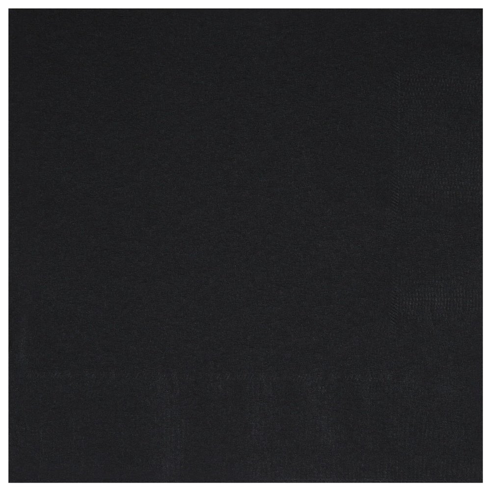 Unique Midnight Black Lunch Napkins - Pack of 20