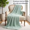 Cancer Care Package for Women with Blanket & Tumbler, Recovery Gift (Sage) view 3