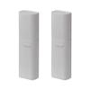 FSSTUD 2 Pcs Travel Toothbrush Toothpaste Holder Portable Toothbrush Cup with Cover Compact Tooth Brush Storage Case Container with Ventilation Hole Gray view 1