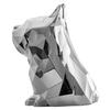 ABOOFAN Silver Tissue Box Dog Shape Napkin Storage Case with Fine Workmanship Abs Material, Elegant Household Napkin Holder and Desktop Decoration for Home and Hotel Use view 1