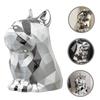 ABOOFAN Silver Tissue Box Dog Shape Napkin Storage Case with Fine Workmanship Abs Material, Elegant Household Napkin Holder and Desktop Decoration for Home and Hotel Use view 3