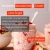 DIET COOKER Mushroom Overnight Oats, 27g of Protein & Strawberry Flavor, High Protein High Fiber Gluten-Free Protein Oatmeal Shake with Chia Seeds, Lion's Mane Mushroom, Strawberry - Oatmeal Cream view 3