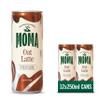 MOMA Iced Coffee Oat Latte, 12 x 250 ml Cans Multipack, Made with Oats & Arabica Beans, Preservative Free, Vegan, Dairy Free, Ready To Drink
