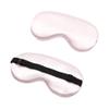 Silk Sleep Eye Mask Padded Shade Eye Cover Patch Sleeping Mask Eyemask Blindfolds Travel Relax Rest Women Men(Light Pink) view 1