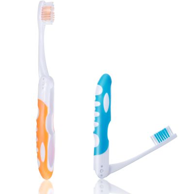 2 Pcs Travel Toothbrush, Portable Soft Toothbrush, Small Foldable Toothbrushes for Travel Camping Hiking