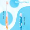 2 Pcs Travel Toothbrush, Portable Soft Toothbrush, Small Foldable Toothbrushes for Travel Camping Hiking view 2