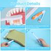 2 Pcs Travel Toothbrush, Portable Soft Toothbrush, Small Foldable Toothbrushes for Travel Camping Hiking view 3