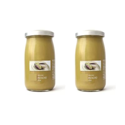 Fakhri 2-Pack Sicilian Pistachio Cream Spread | 600g Each Jar | Premium Italian Pistachio Paste | Dessert Filling & Gourmet Spread