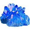 1pc Natural Stones Blue Halo Quartz Cluster, Ornament, Gift,Home Decor Items,50-70g view 1