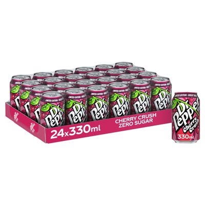 Dr Pepper Zero Cherry Crush, 24 x 330ml