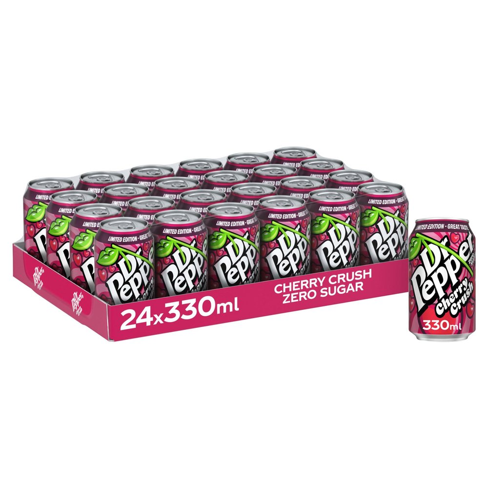 Dr Pepper Zero Cherry Crush, 24 x 330ml