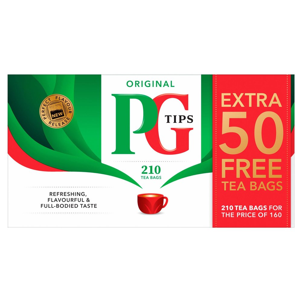 PG Tips 210 Original Black Tea Bags, 609g
