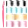 70 Pcs Eyebrow Razor Dermaplaning Tool for Women and Men, PLULON Face Razors Eyebrow Trimmer Facial Hair Remover Face Shaver for Women Smooth Skin