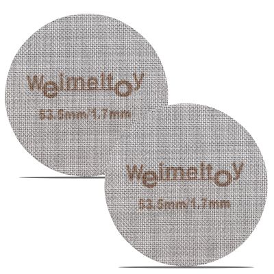 53.5mm Espresso Puck Screen Reusable Espresso Filter Screen 316 Stainless Steel Portafilter Screen for Breville 2 Pack