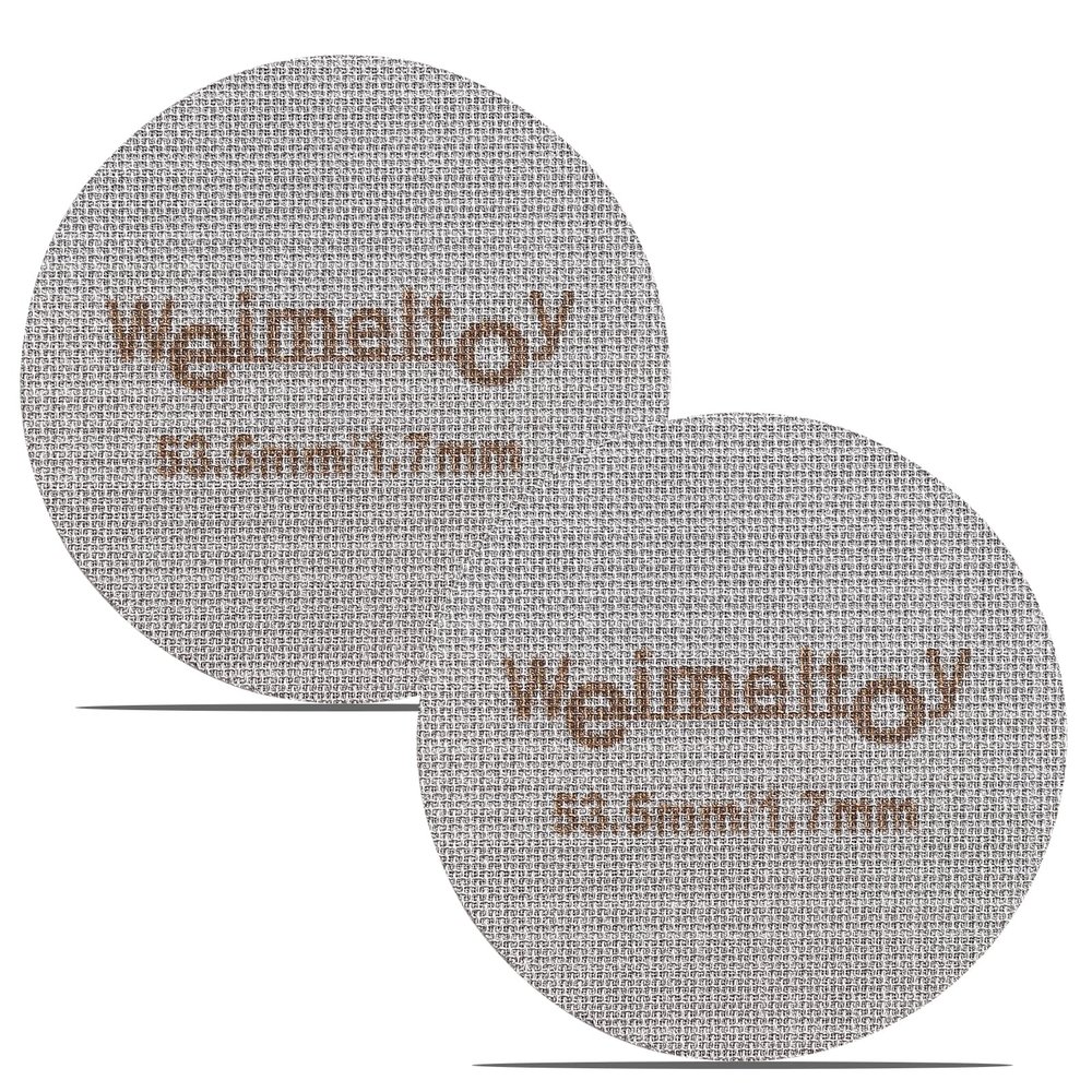 53.5mm Espresso Puck Screen Reusable Espresso Filter Screen 316 Stainless Steel Portafilter Screen for Breville 2 Pack