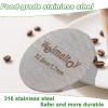 53.5mm Espresso Puck Screen Reusable Espresso Filter Screen 316 Stainless Steel Portafilter Screen for Breville 2 Pack view 4