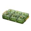 YUXITA Removable Snacks Platter Portable Dried Fruit Tray Candy Storage Box Snacks Fruit Tray Divided Serving Dishes Enduring view 1