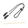 Healeved 2pcs Hat Clip Retainer Adjustable Windproof Nylon Strap with Plastic Clip Anti-lost Design Black for Outdoor Activities view 2