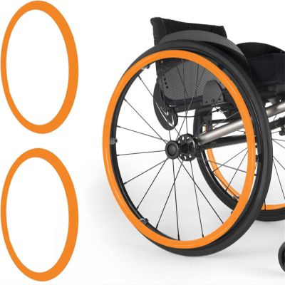 007,24in,24Inch Silicone Wheelchair Push Rim Covers, Non-Slip Wear-Resistant Hand Push Cover, Wheelchair Handrim Covers, Wheelchair Rear Wheel Cover for Improve Grip And Traction, Easy To Install