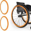 007,24in,24Inch Silicone Wheelchair Push Rim Covers, Non-Slip Wear-Resistant Hand Push Cover, Wheelchair Handrim Covers, Wheelchair Rear Wheel Cover for Improve Grip And Traction, Easy To Install view 1