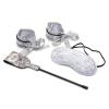 Comfortable Adjustable Soft Handcuff Set-UKRB90 (Handcuff+Blindfolds+Paddle) view 1