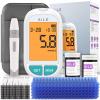 AILE Blood Glucose Monitor Kit, 50 Glucometer Strips, 50 Lancets, 1 Blood Sugar Monitor, Blood Sugar Test Kit with Voice Broadcast, Diabetics Meter for Home Use Test, No Coding, Large Display (A616) view 1