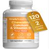 Chewable Calcium & Vitamin D3 | Supports Bone & Muscle Function | Delicious Orange Flavour | Vegetarian Friendly | 120 Tablets = 2 Months Supply | GMP-Certified & UK-Made view 1