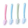 DEARMAMY 4pcs Shoe Cleaning Brush Set with Hanging Plastic Handles, Multi-surface Laundry and Bathroom Scrubbing Tools for Household Dirt Removal and Shoe Care Random Color view 1