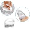 1 Pcs White Ergonomics Scrubbing Brushes for Cleaning, Scrub Brush Nylon Bristles Comfort Grip Scrubber for Shoes, Floor, Carpet, Bathroom, Kitchen view 2