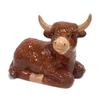 The Leonardo Collection Highland Cow Piggy Bank Money Saving Box view 1