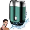 2025 Portable Mini Shaver Electric, IPX7 Waterproof Multifunctional Mini Dry Shaver Men's Electric, Capsule Shaver Zakscheer, Deep Cleaning Shaver Men (Green)
